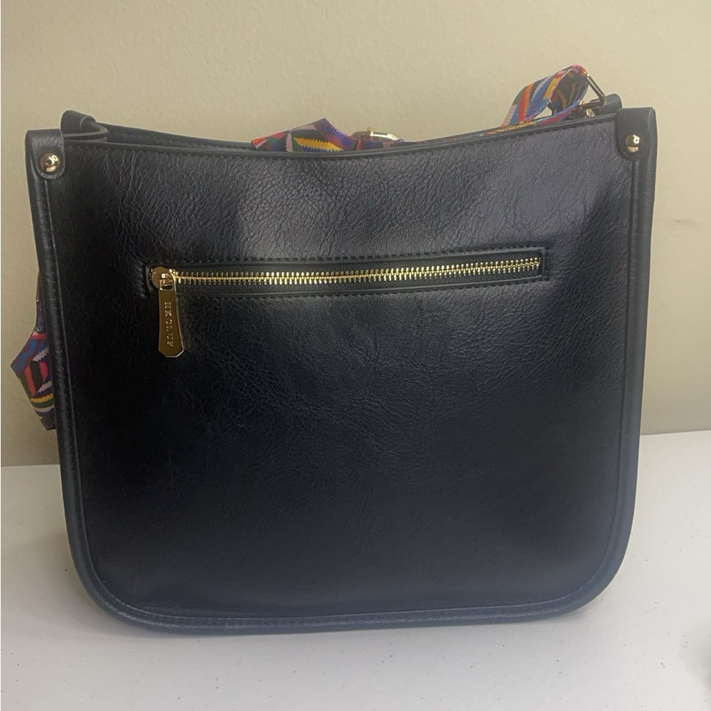 HKCLUF Black leather bag for women